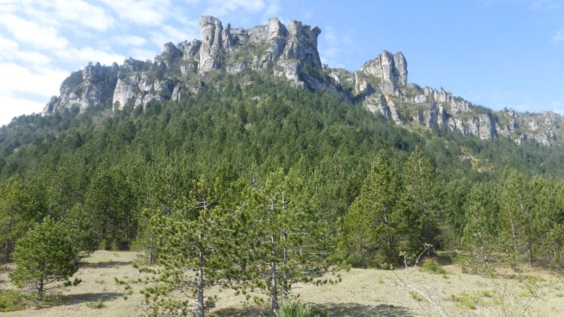 Vue globale de la via ferrata