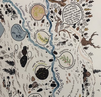 carte sensible de la Gourdouze