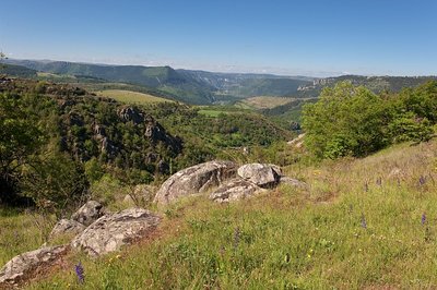 Gorges depuis la combe des Cades