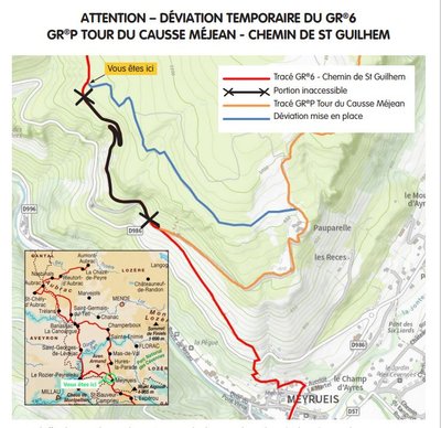 Panneau de déviation