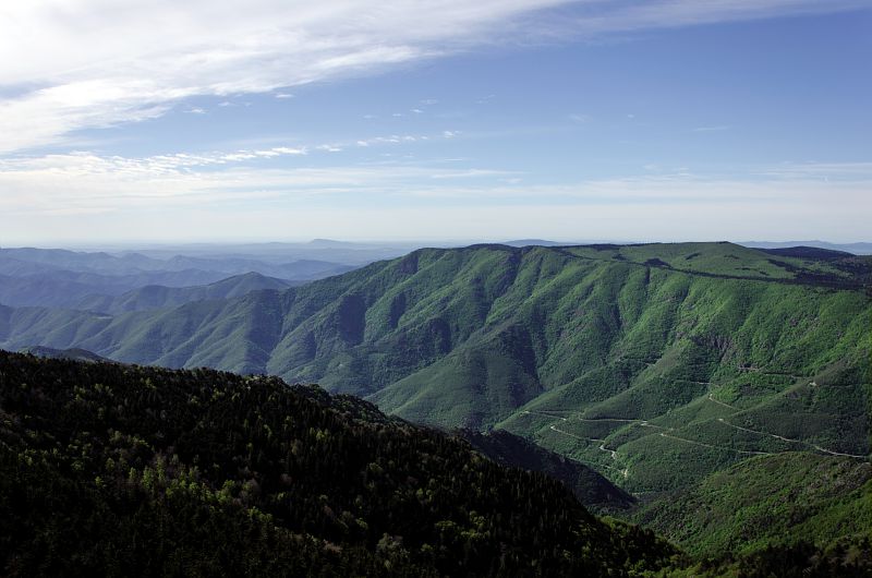 Vue de l'observatoire du Mont Aigoual