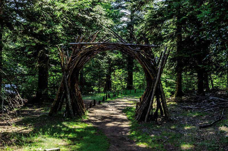 L'orée, porte d'entrée du parcours landart