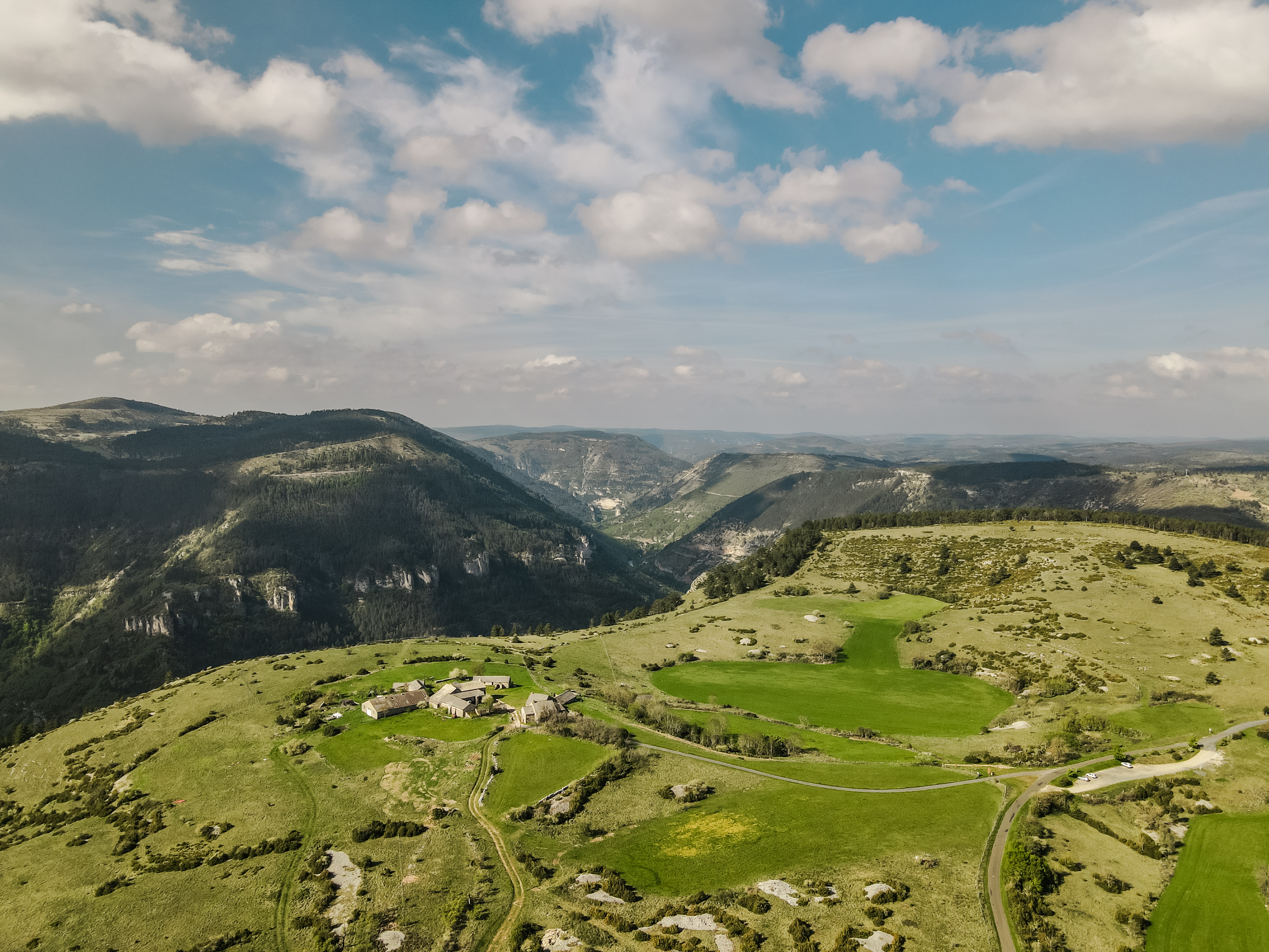 Causses et Gorges du Tarn- vu du ciel