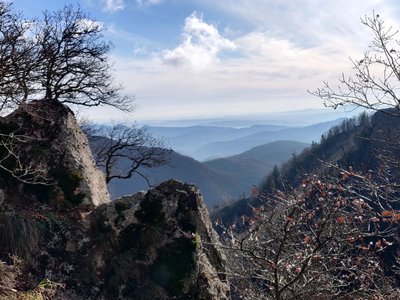 La vue des Cascade d'Orgon