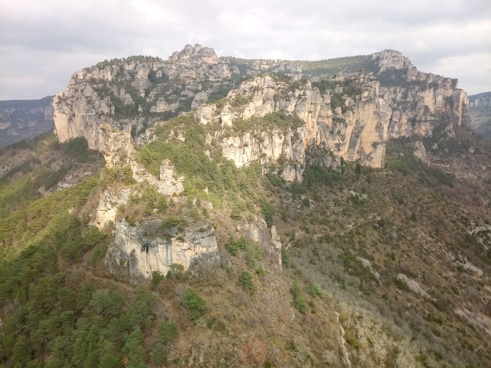 Vue sur le Méjean depuis Capluc