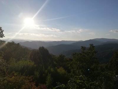 Paysage montagne de la vieille morte