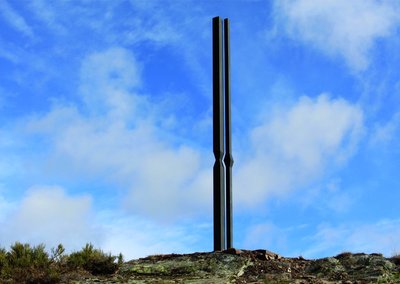 Sculpture d'art contemporain sur le chemin Sculptures en liberté